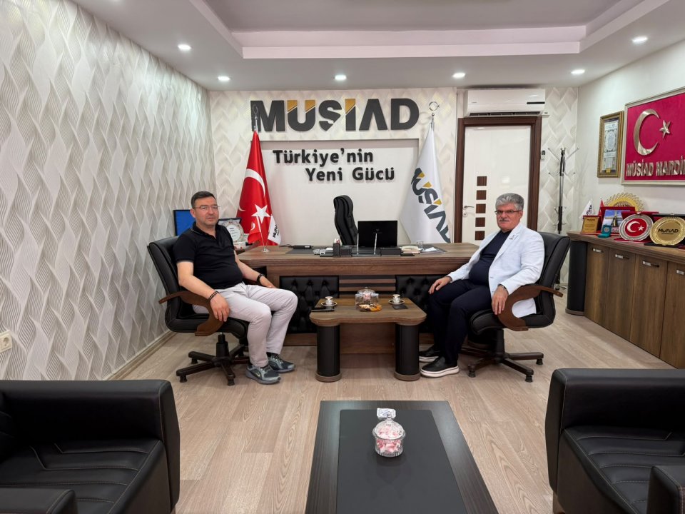 Şube Başkanımız Osman ÖĞÜTEN, MÜSİAD Mardin Başkanı Bülent TEKİN'i ziyaret etti.