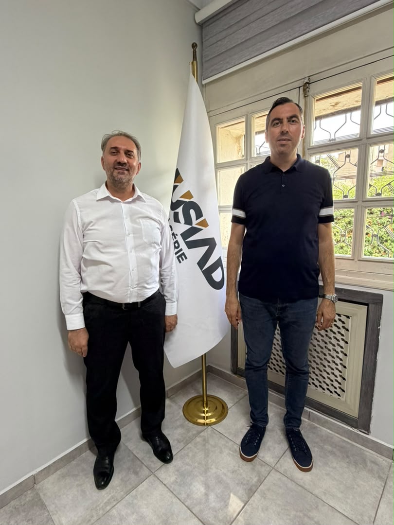Yönetim Kurulu üyelerimizden Haluk KÜÇÜKİBRAHİMOĞLU , MÜSİAD Cezayir Şube Başkanımız Kenan KÖSEN ' i ziyaret etti.