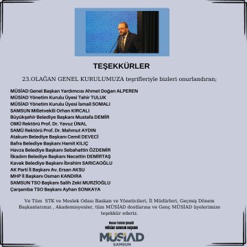 TEŞEKKÜRLER!