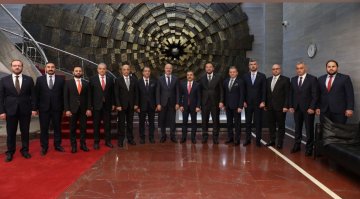 6.Olağan Genel Kurulumuz Sonrası Ankara Protokol Ziyaretlerine Devam Eden Genel Başkanımız Mahmut Asmalı ve YK Üyelerimiz, Merkez Bankası Başkanı Şahap Kavcıoğlu İle Bir Araya Geldi.