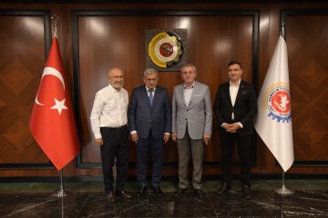 Şube Başkanımız Osman ÖĞÜTEN ve MC Filtre Yönetim Kurulu Başkanı Emekli Tuğgeneral Ömer Faruk KÜÇÜK, Samsun Ticaret ve Sanayi Odası  Başkanı Salih Zeki MURZİOĞLU' nu ziyaret etti.
