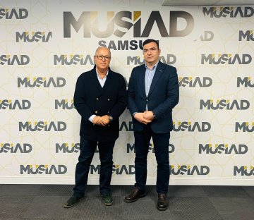 Zihinsel Yetersiz Çocukları Yetiştirme ve Koruma Vakfı (ZİÇEV) Samsun Şubesi Başkanı Alaattin KURU, Başkanımız Osman ÖĞÜTEN' i ziyaret etti.