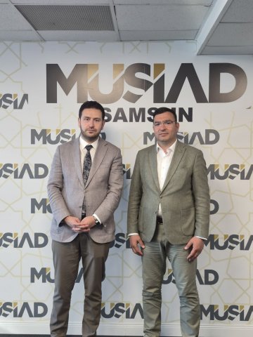 Bafra Sera OSB Müdürü Hamit BOZER, Şube Başkanımız Osman ÖĞÜTEN' i ziyaret etti