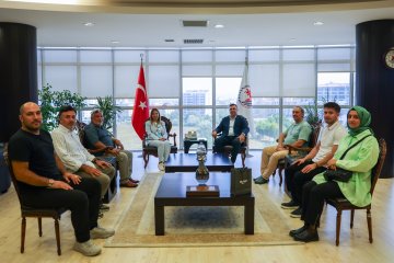 Şube Başkanımız Osman ÖĞÜTEN ve üyelerimiz, Ondokuz Mayıs Üniversitesi Rektörü Prof.Dr. Fatma AYDIN’ ı ziyaret etti.